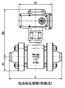 电动高压焊接球阀（标准型）