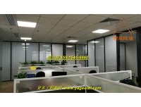 广州双层中空玻璃带百叶帘隔断墙 广州玻璃隔断款式有哪些