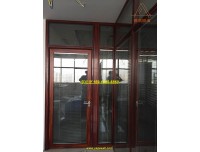 广州铝合金隔断价格是多少 广州双层玻璃中间夹电动百叶帘隔断