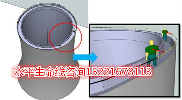 福建宁德水平生命线屋顶行车道装卸货槽罐车玻璃屋面生命线专业方案定制设计勘察安装施工销售中心