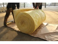 隔音保温玻璃棉卷毡每平米价格/离心玻璃棉卷毡多少钱一卷