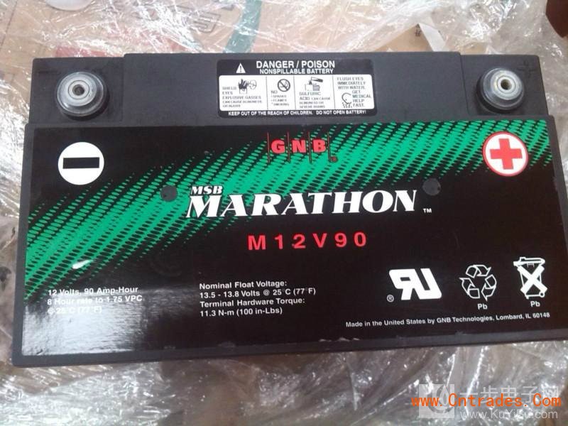 12V80AH美国GNB蓄电池S12V300原装正品