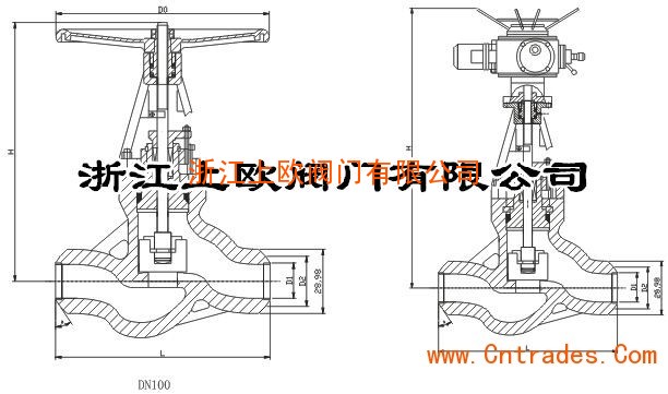 J61H/Y高温高压电站截止阀